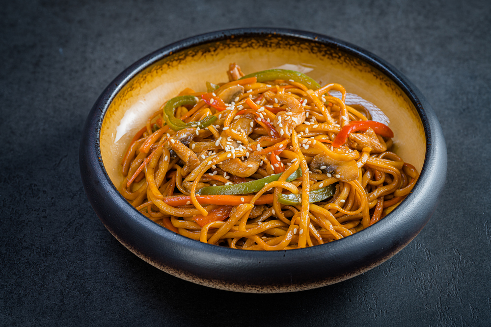 Удон с курицей