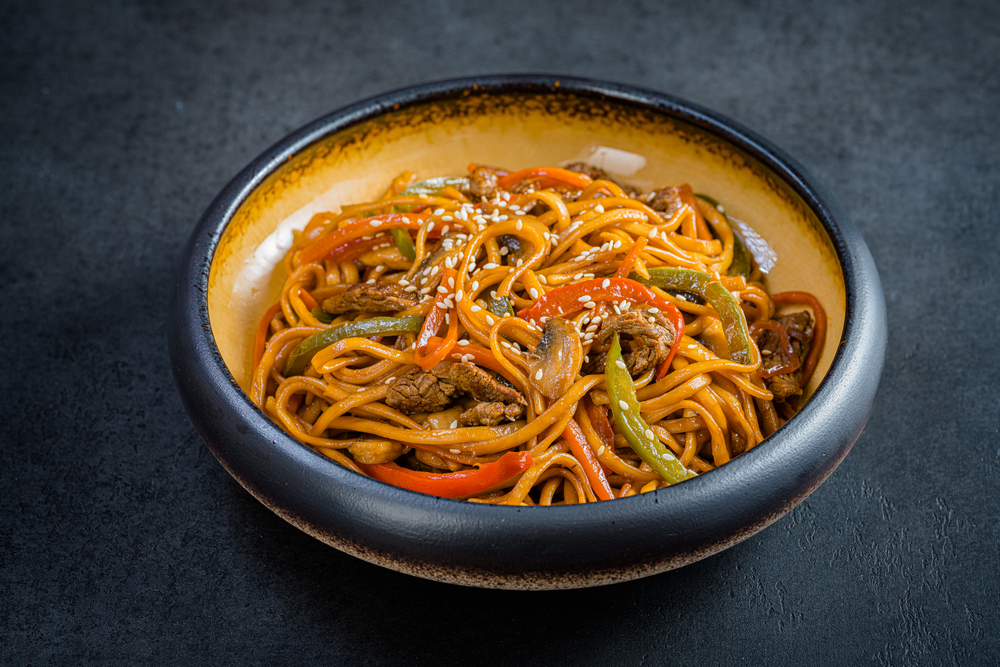 Удон с говядиной