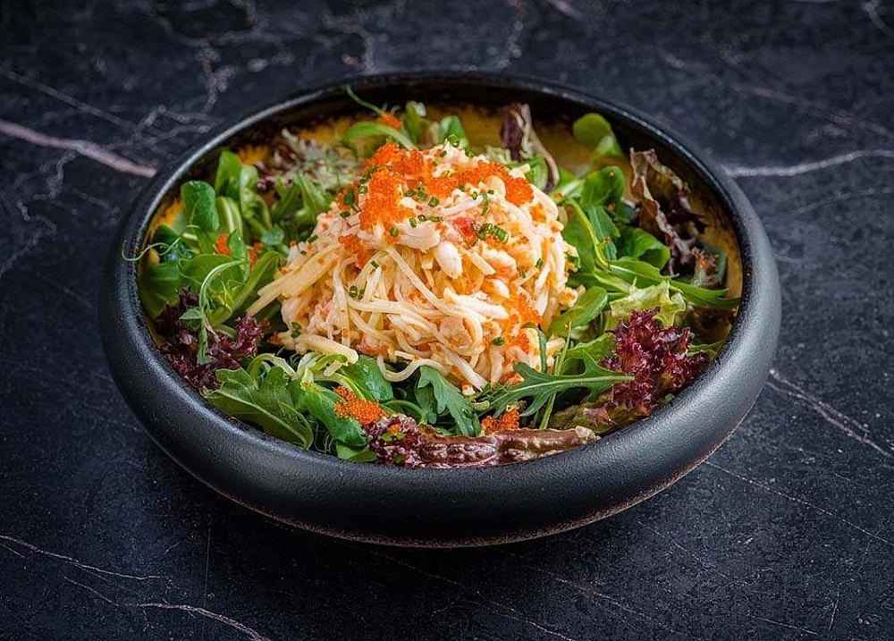 Салат с камчатским крабом