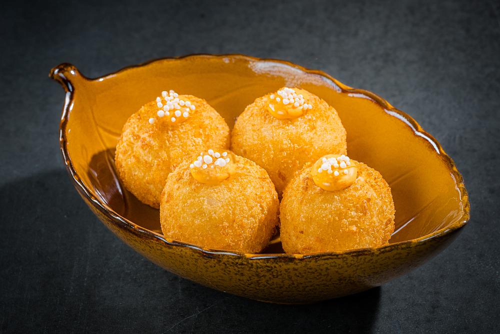 Токийский аранчини угорь-креветки